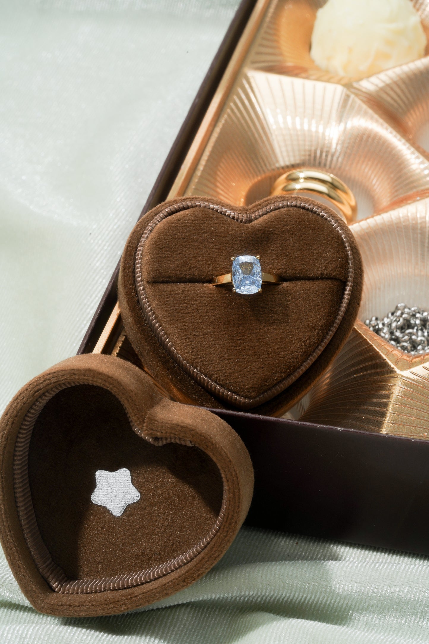 Chocolate Heart Jewelry Box