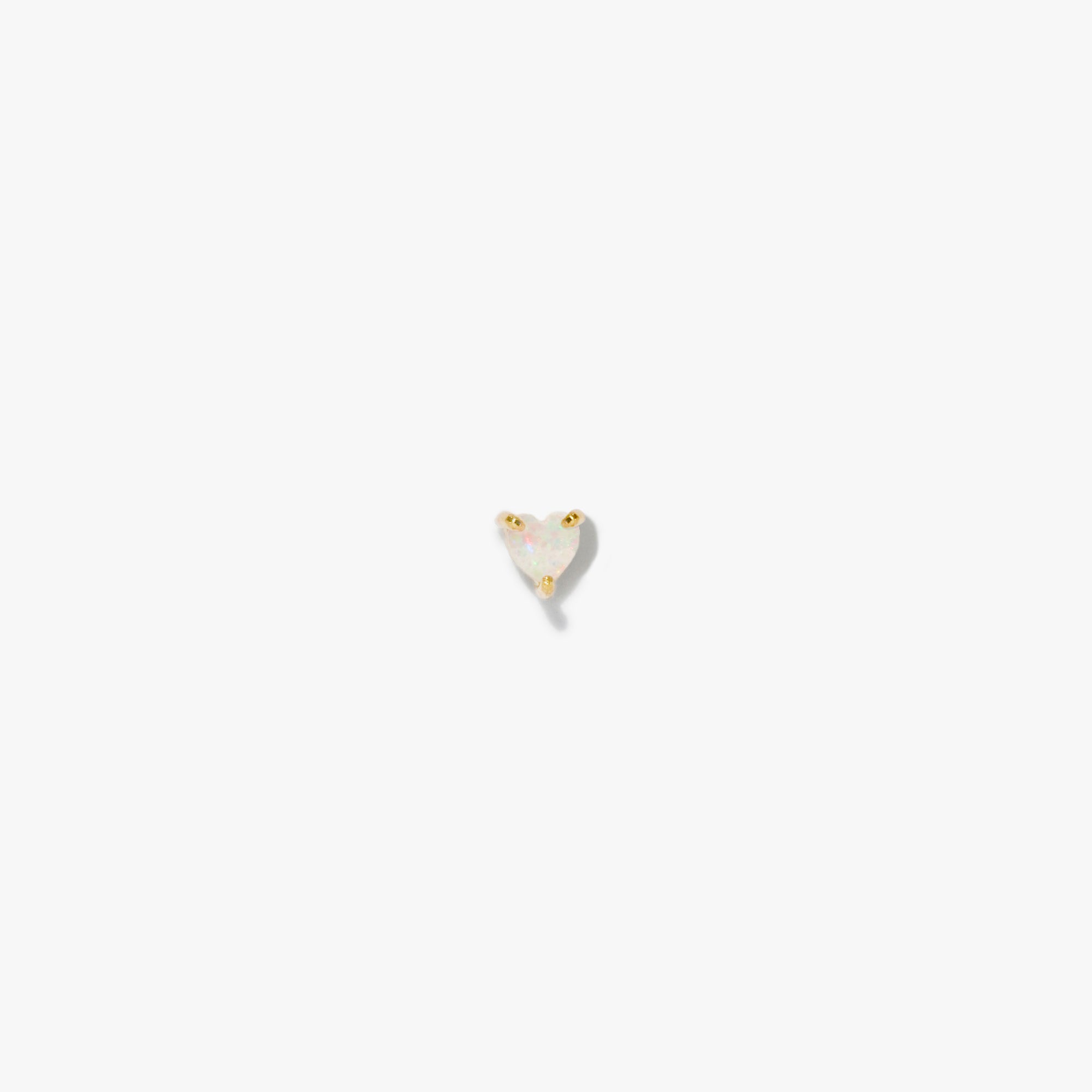 Heart Opal Stud (Single) – Ready-Made